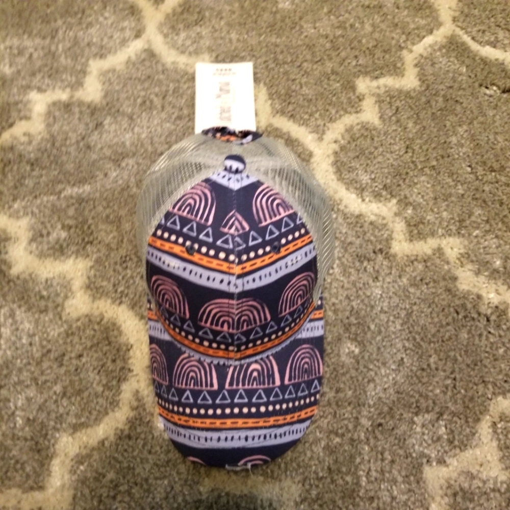 Latched Mama Baseball Hat Ponytail/Bun Adjustable Rainbows